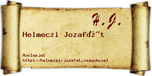 Helmeczi Jozafát névjegykártya